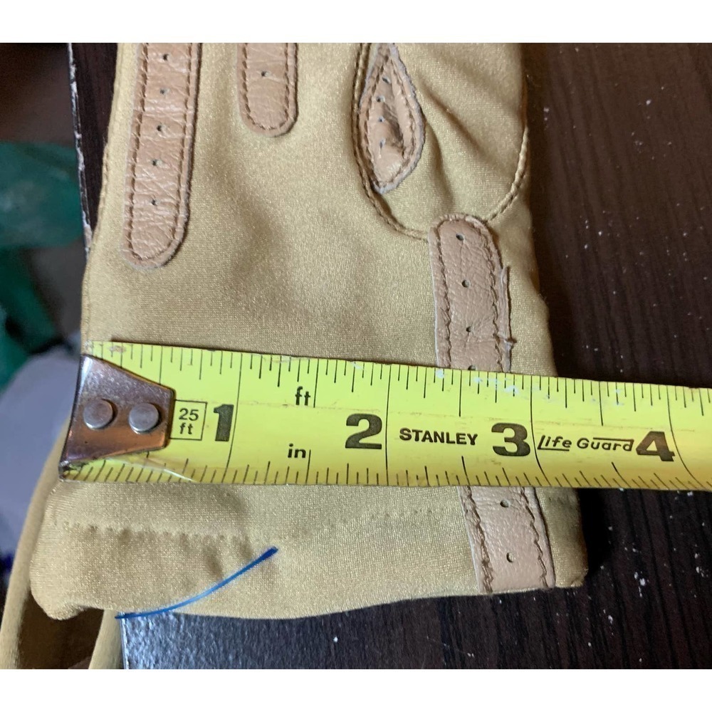 Vintage ISOTONER Aris Warm-Ups Ladies Womens One-size OSFA Lined tan Gloves - Picture 10 of 11